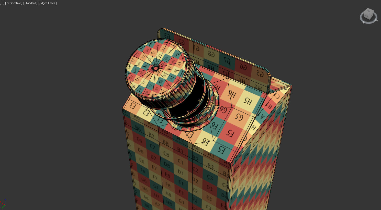 Milk Carton - 1 Liter Low-poly 3D model_21