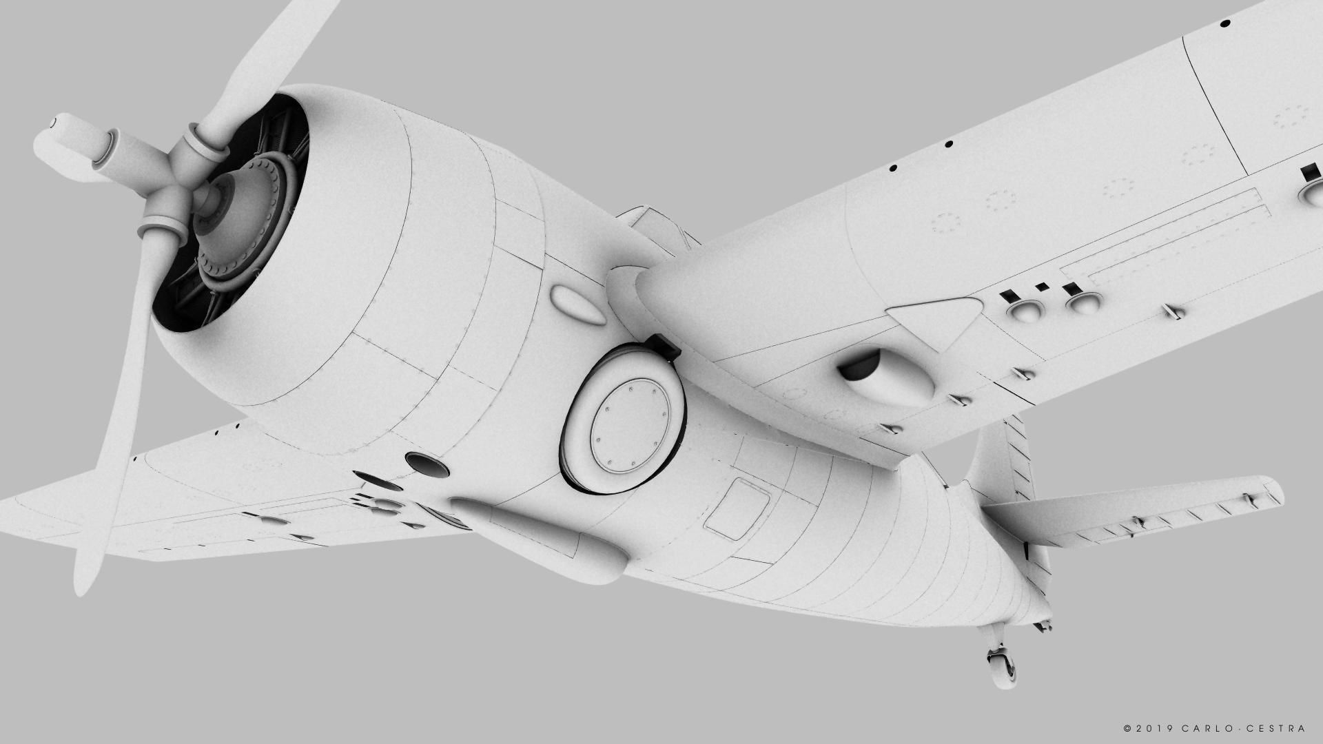 F4F-3 WILDCAT 3D model_18