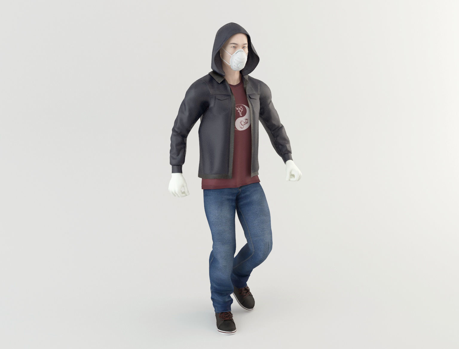 Man 1 Coronavirus 3D model_10