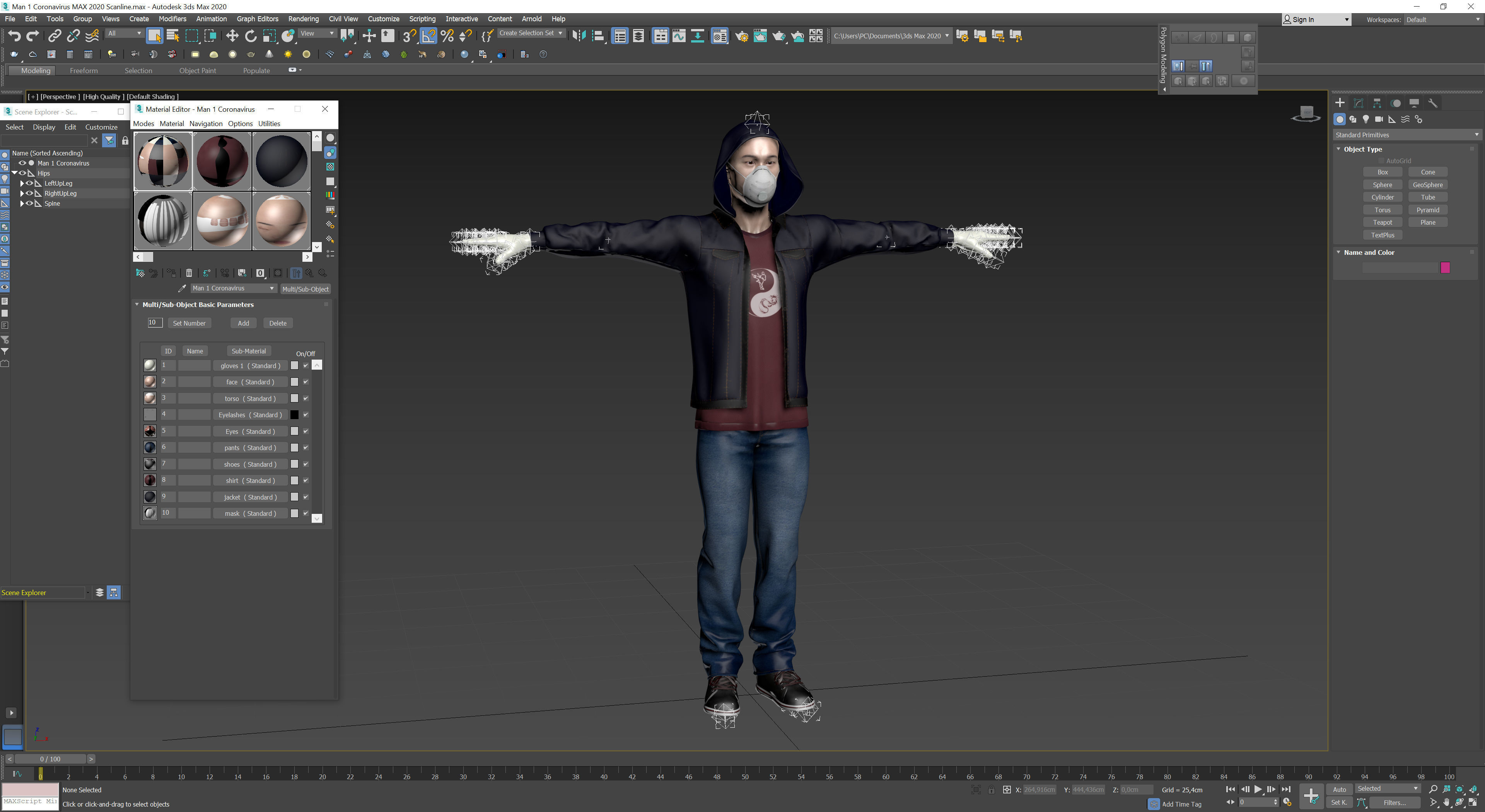 Man 1 Coronavirus 3D model_12
