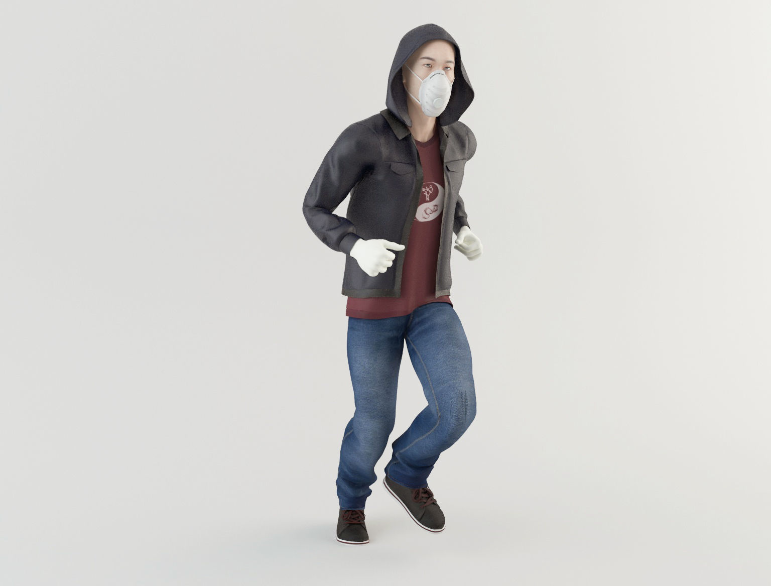 Man 1 Coronavirus 3D model_11