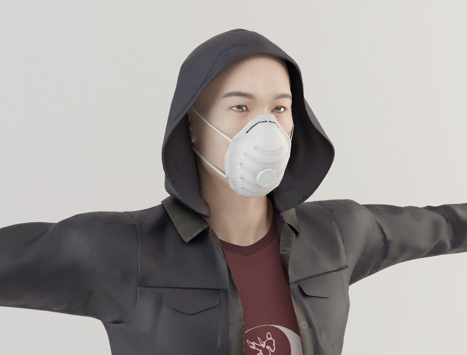 Man 1 Coronavirus 3D model_6