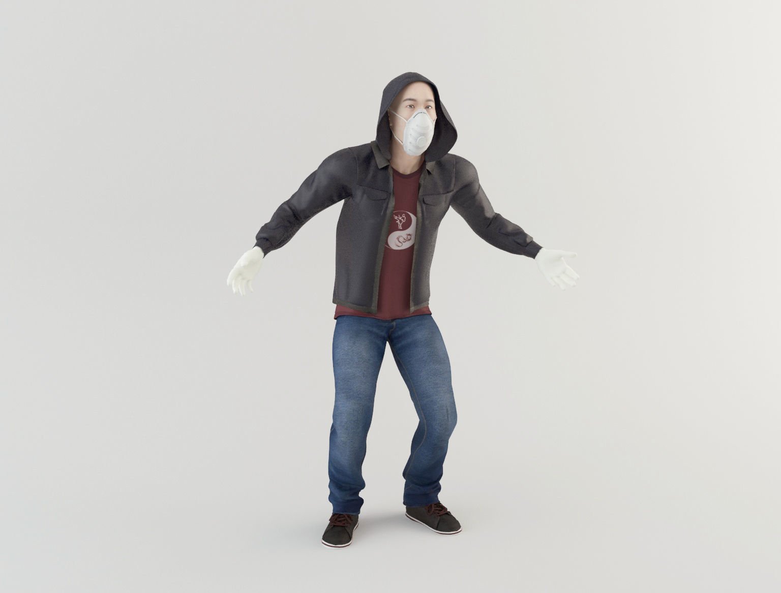 Man 1 Coronavirus 3D model_9