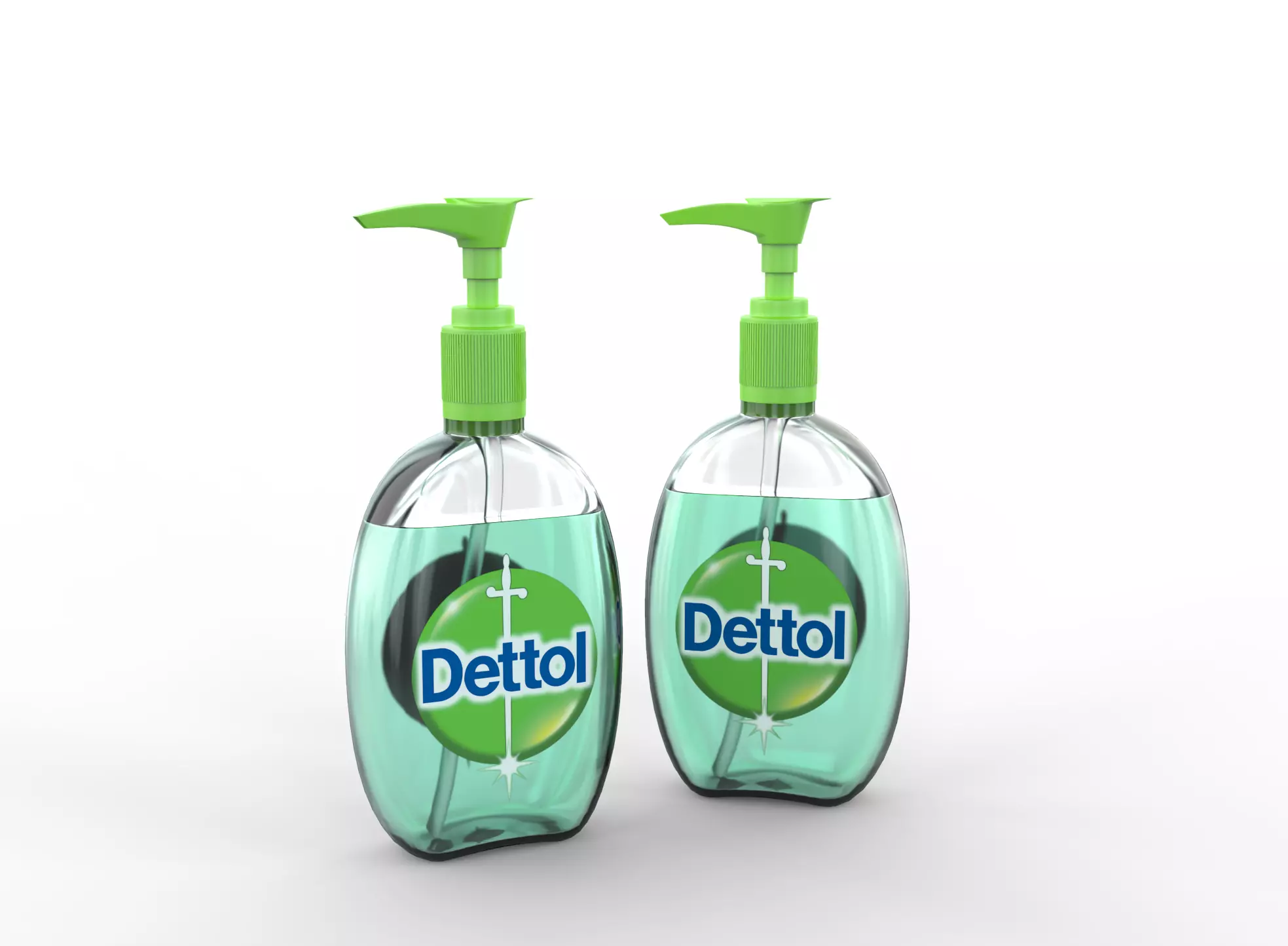 Dettol sanitizer Low-poly 3D model_0