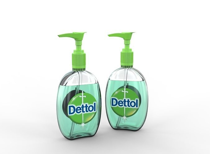 Dettol sanitizer Low-poly 3D model
