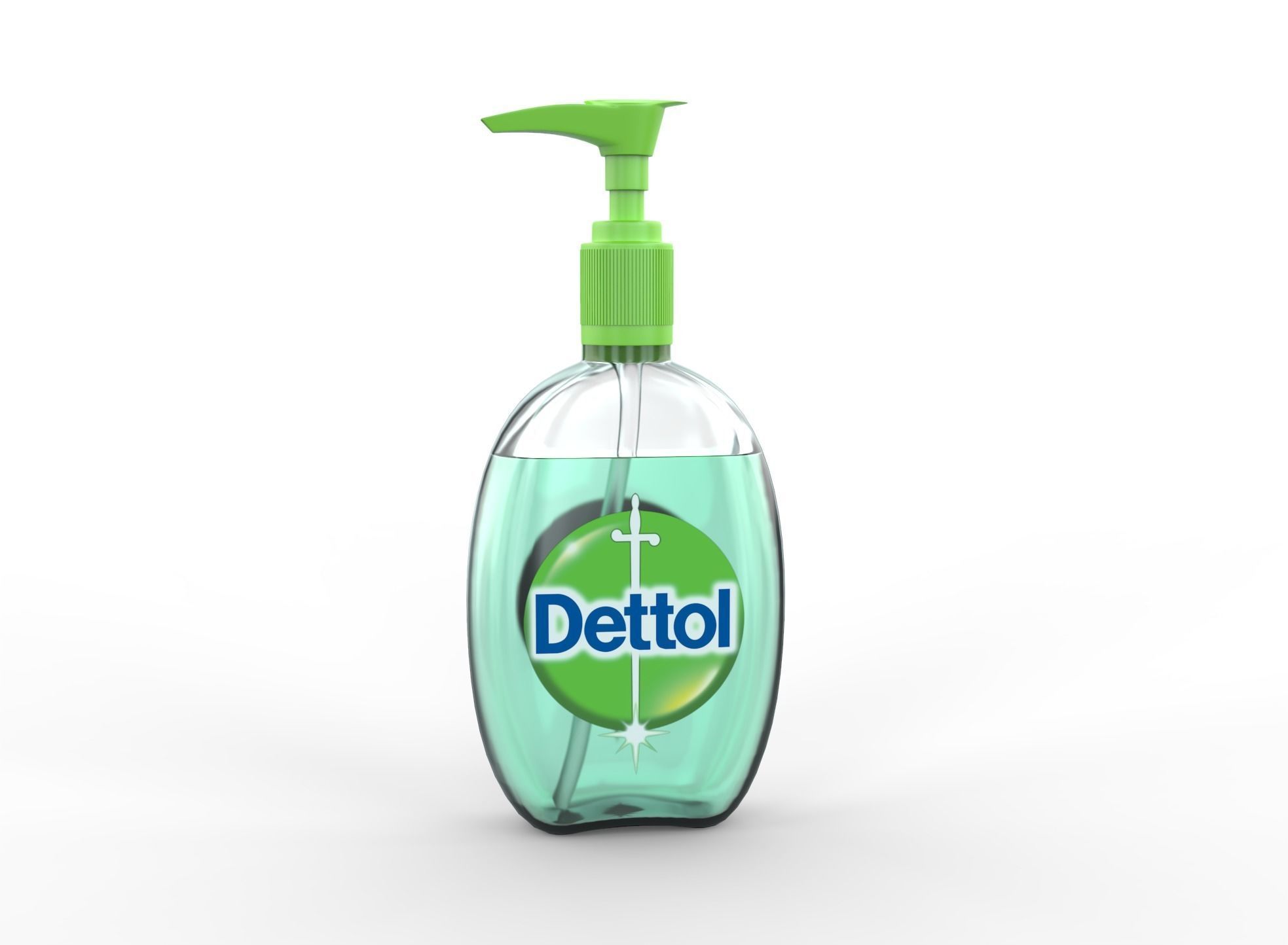 Dettol sanitizer Low-poly 3D model_1