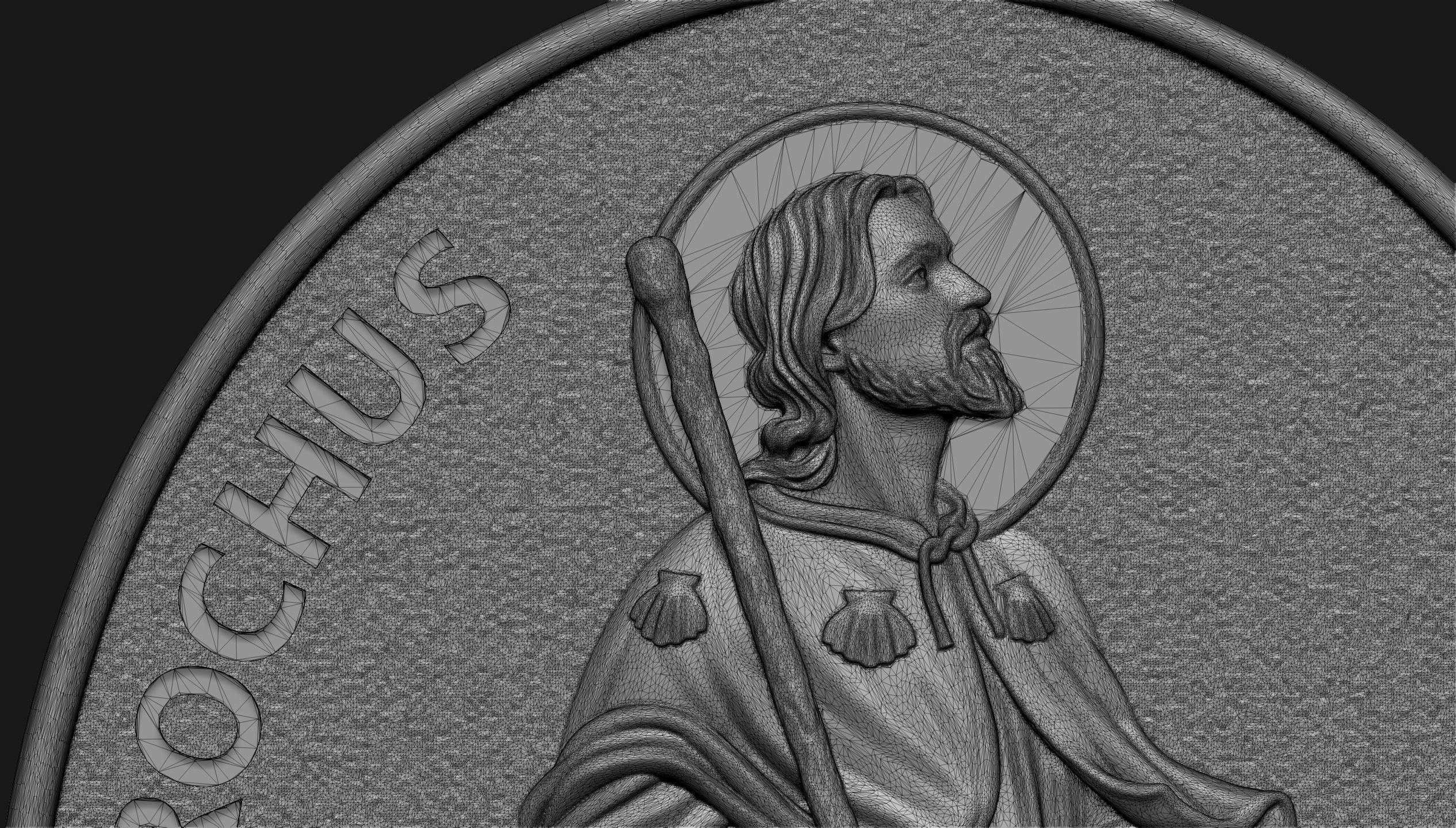 Saint Roch Patron Against Plague 3D print model_6