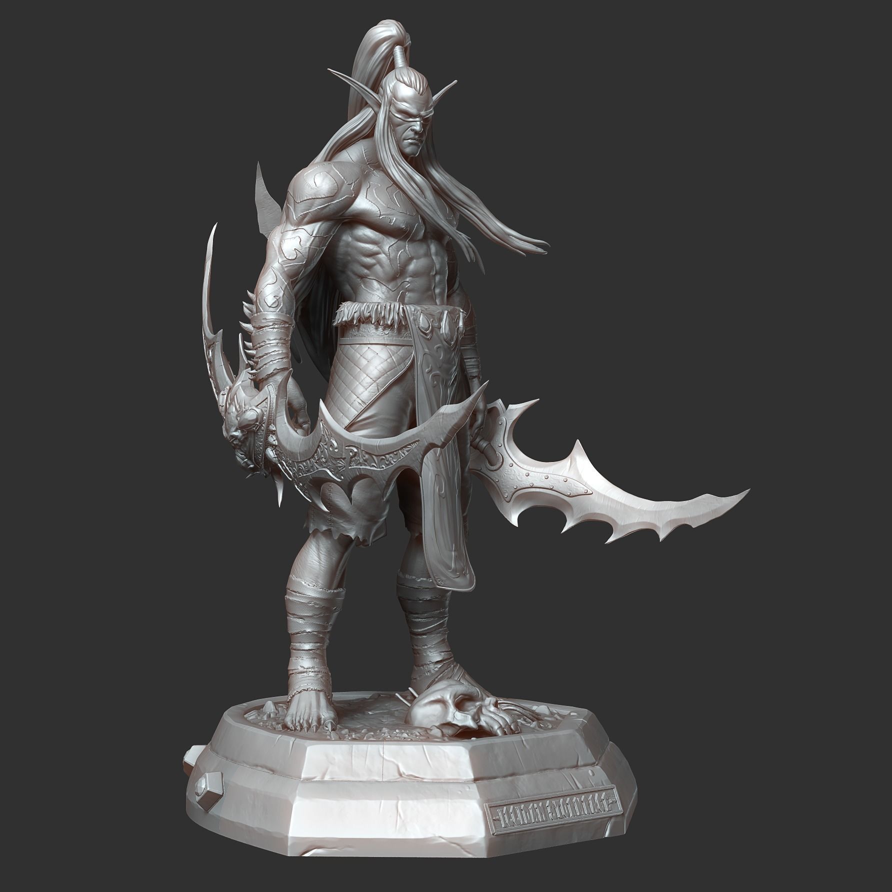 Illidan Stormrage Fan Art  3D print model_2