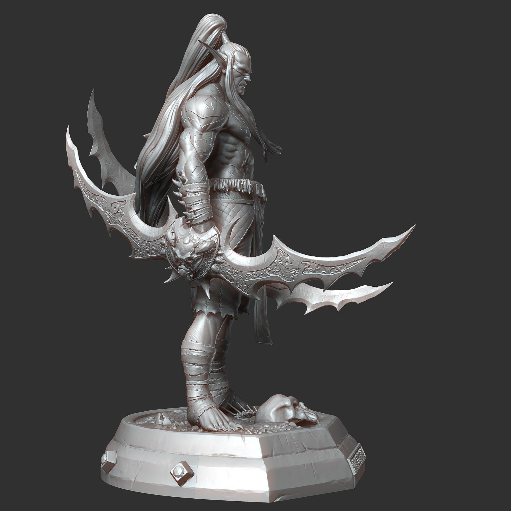 Illidan Stormrage Fan Art  3D print model_4