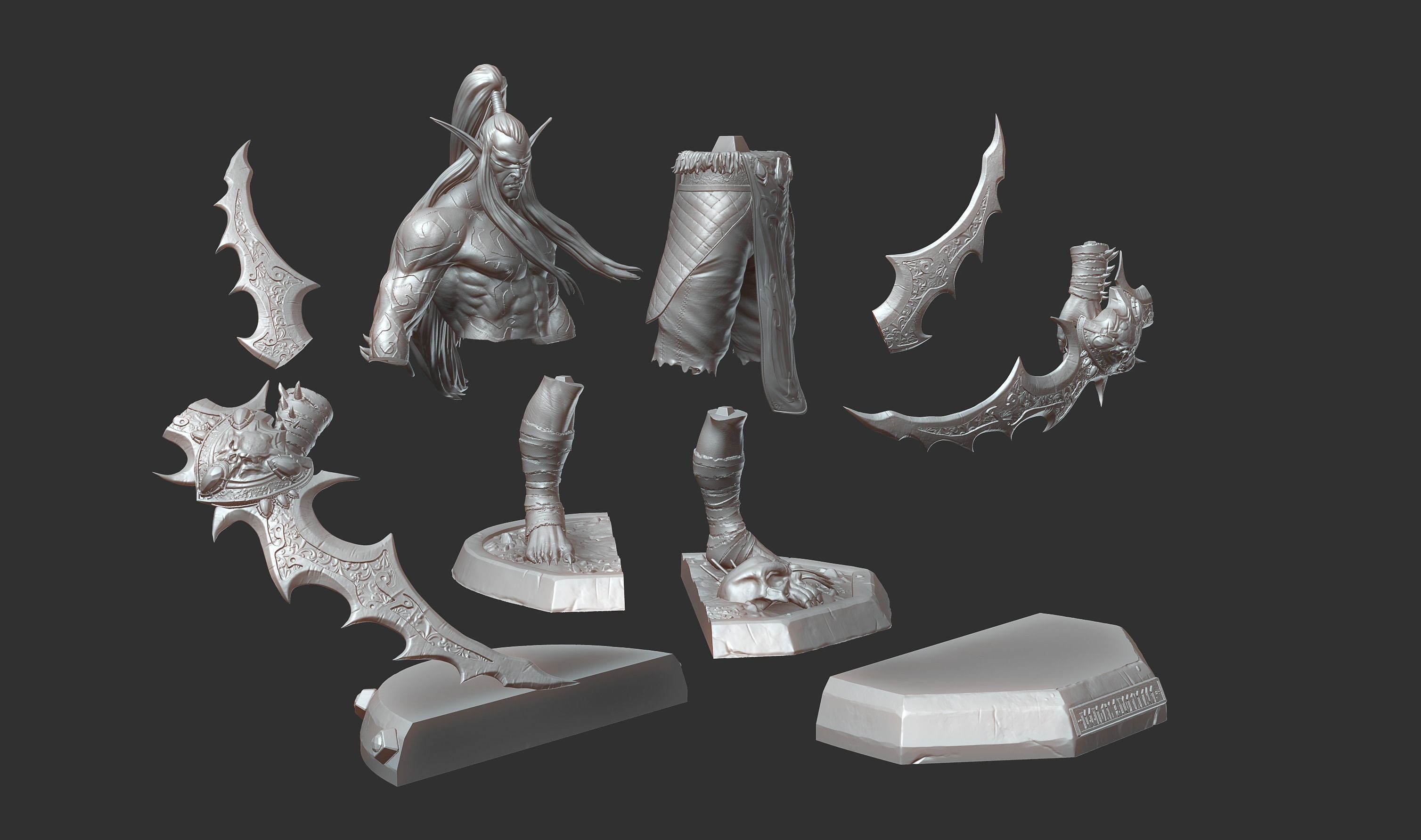 Illidan Stormrage Fan Art  3D print model_5