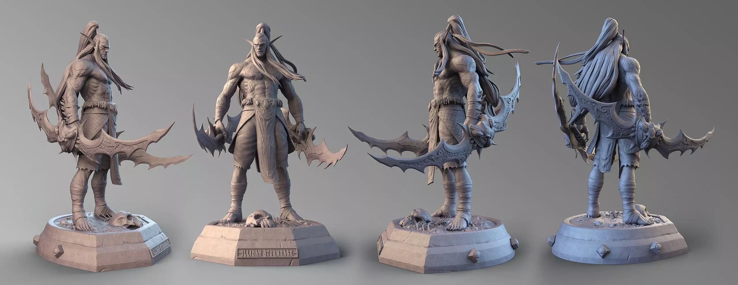 Illidan Stormrage Fan Art  3D print model_0