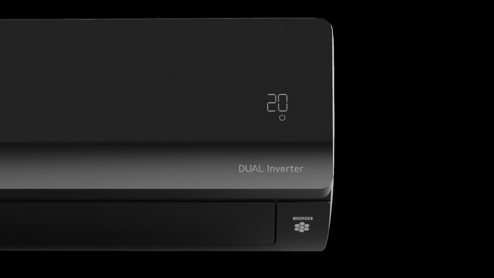 Air conditioner LG AC09BQ 3d model for blender 3D model_3