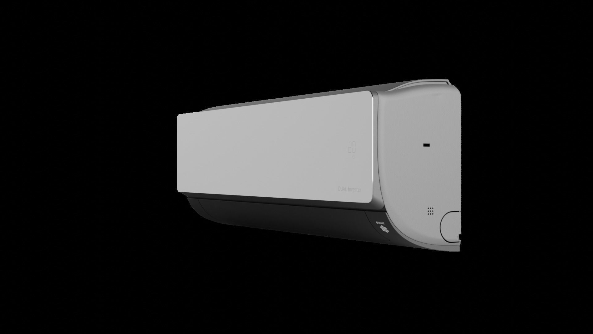 Air conditioner LG AC09BQ 3d model for blender 3D model_17