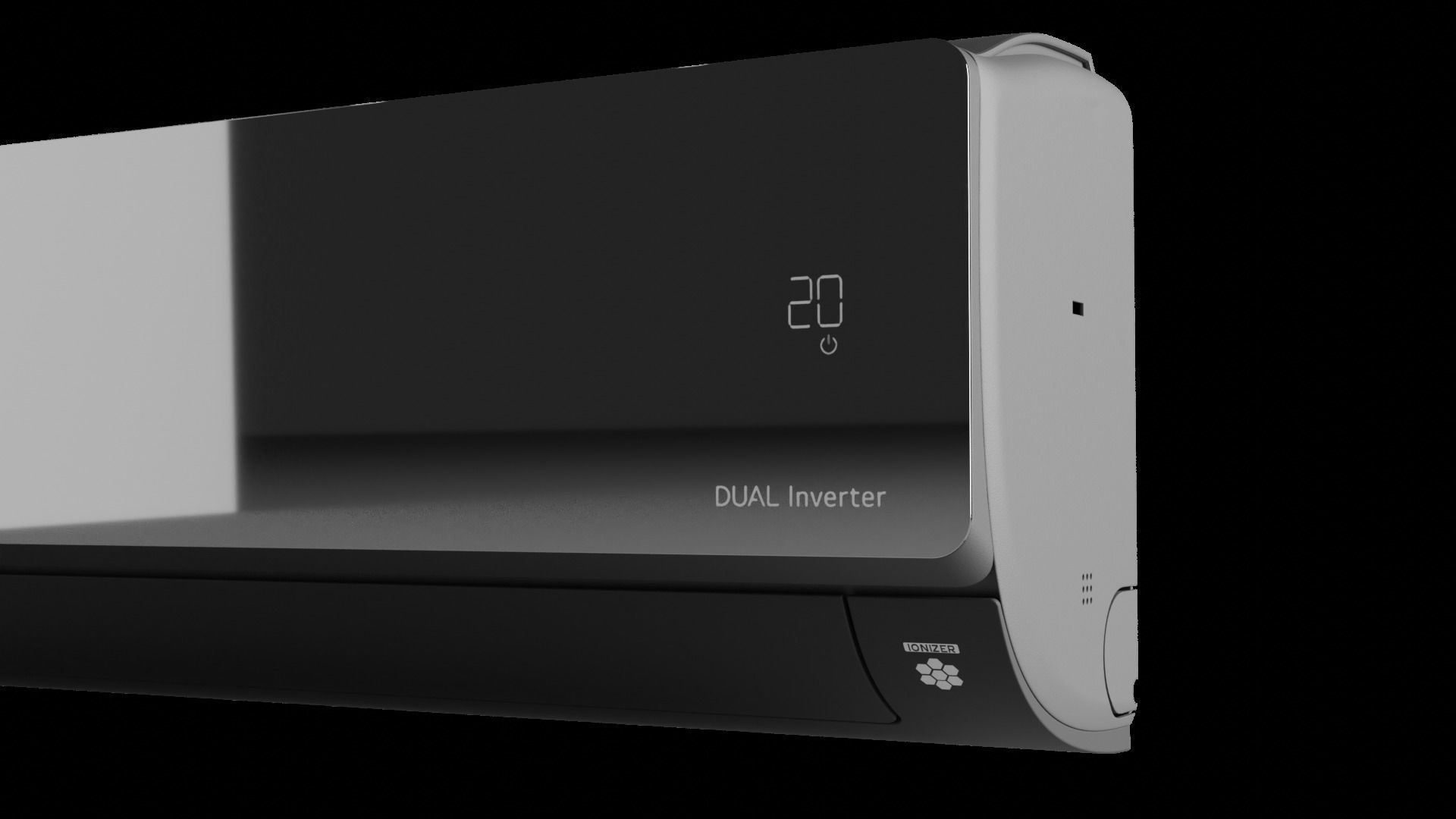 Air conditioner LG AC09BQ 3d model for blender 3D model_4