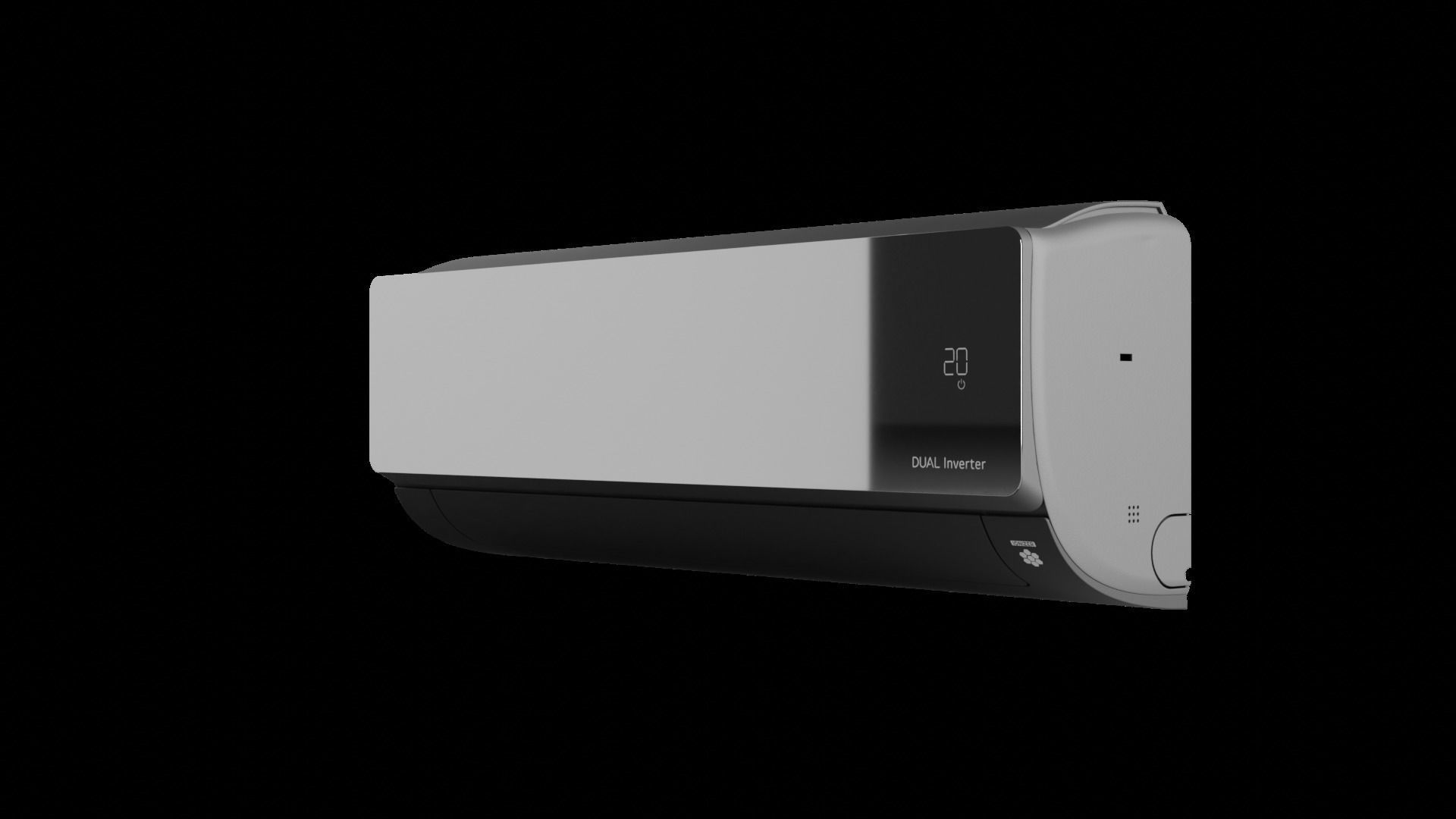 Air conditioner LG AC09BQ 3d model for blender 3D model_5