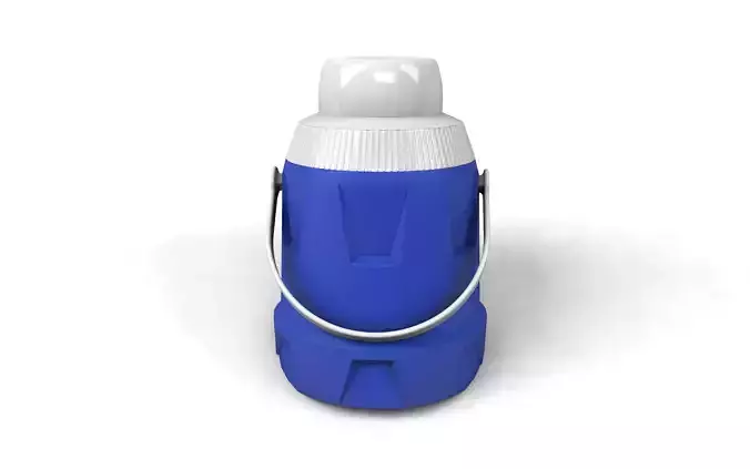 Thermos water bottle with handle 3D model
