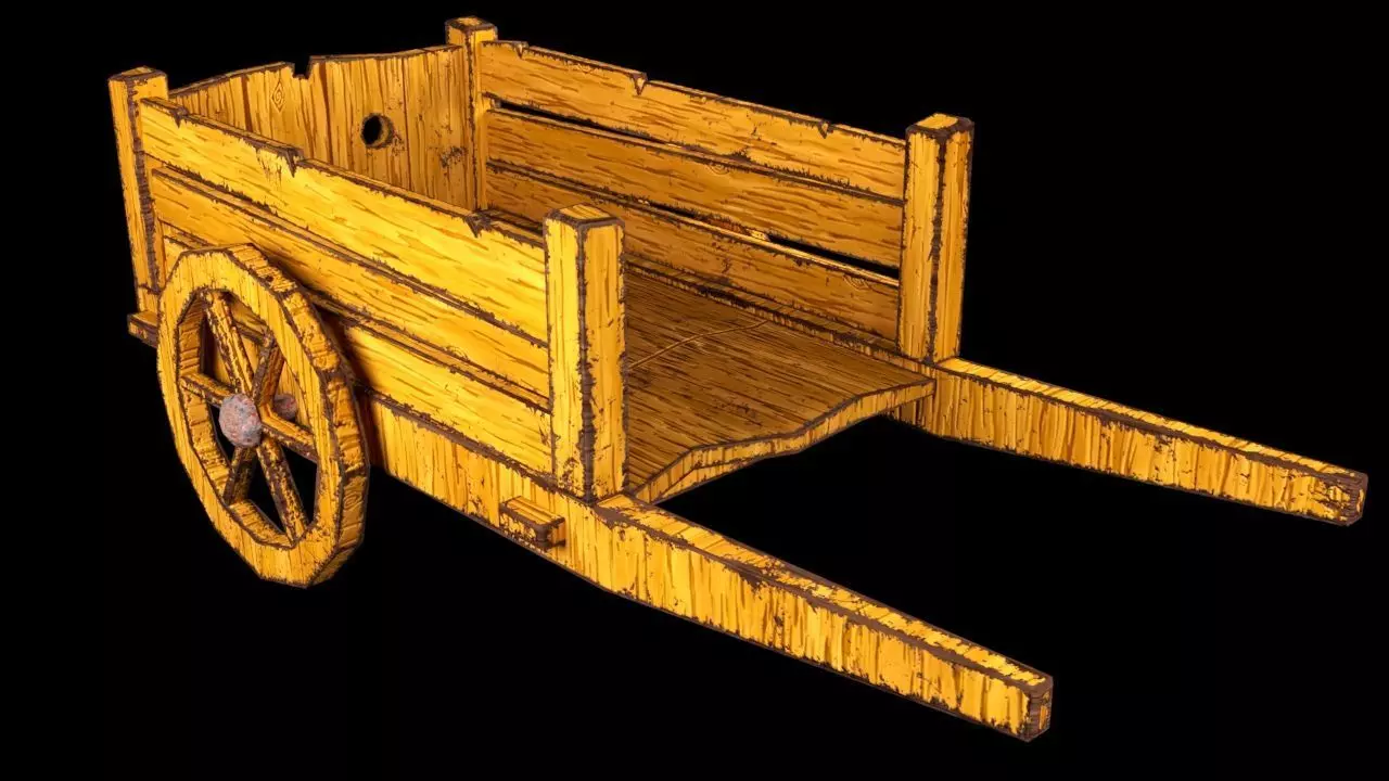 Carriage LP Low-poly 3D model