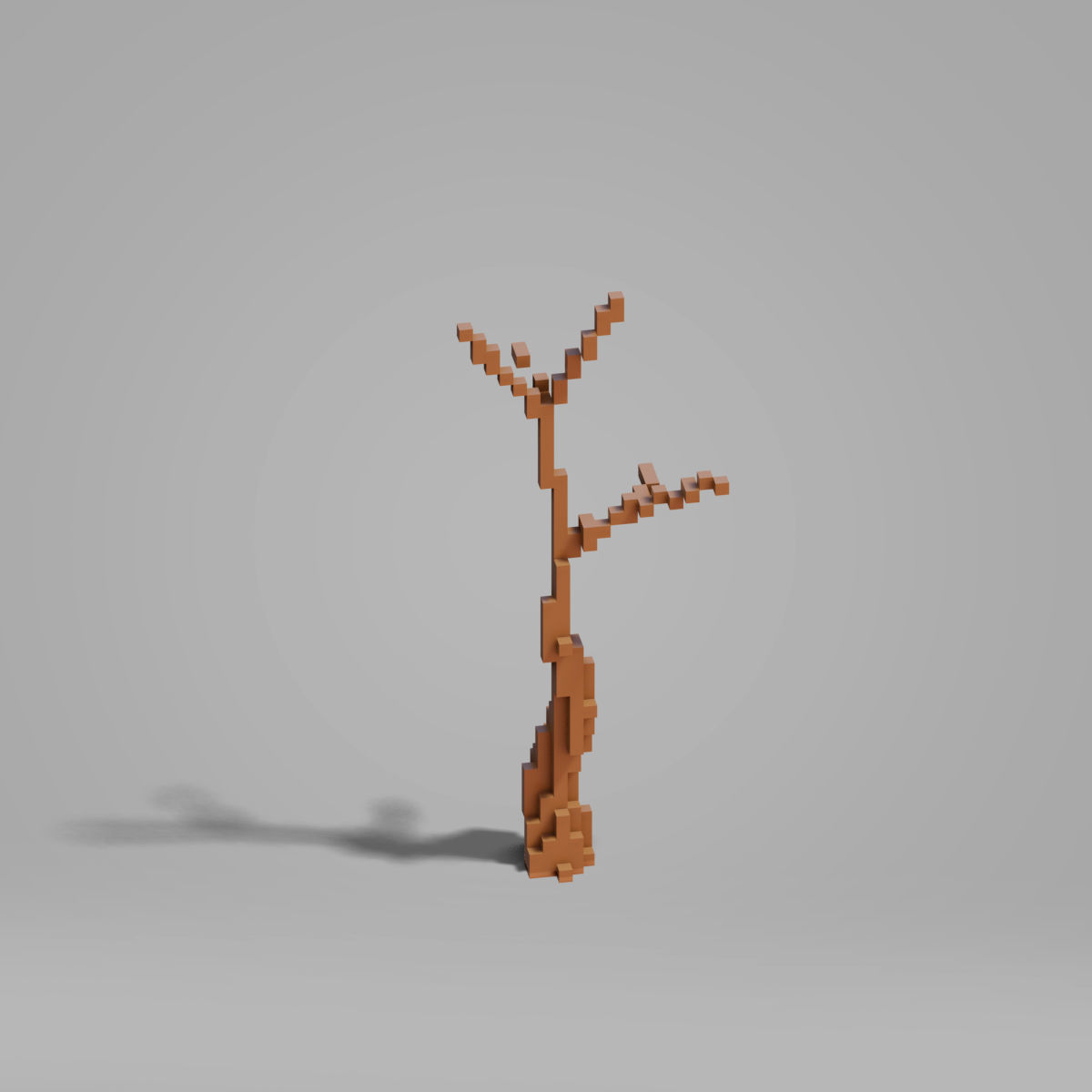 Tree set - Cubic Low-poly 3D model_12