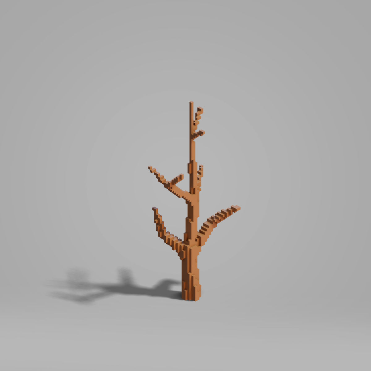 Tree set - Cubic Low-poly 3D model_8