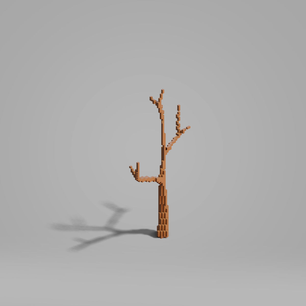 Tree set - Cubic Low-poly 3D model_4