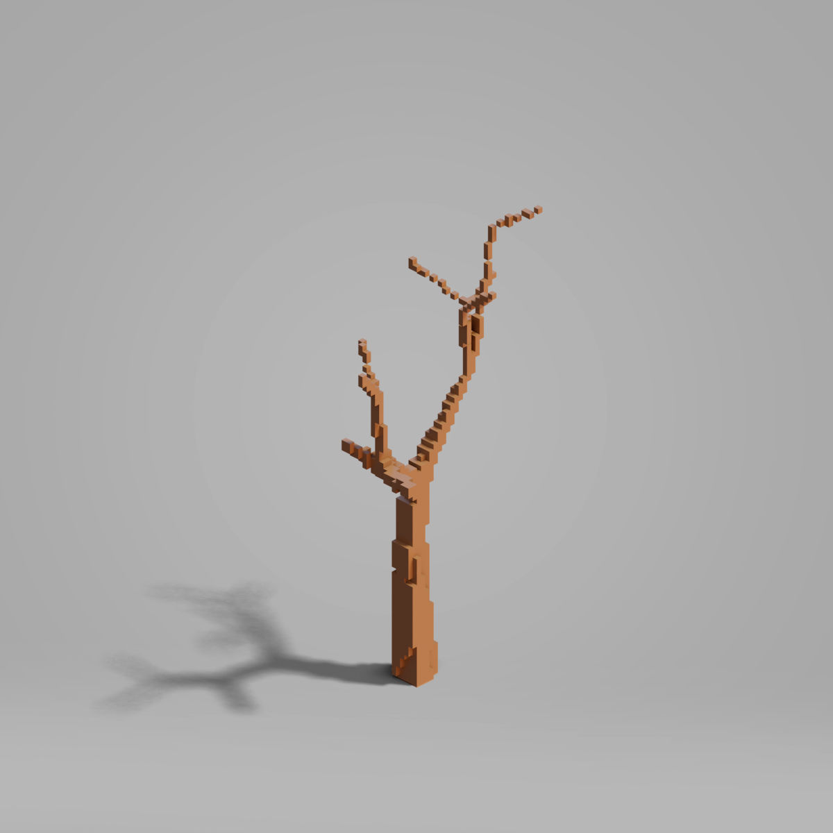 Tree set - Cubic Low-poly 3D model_6