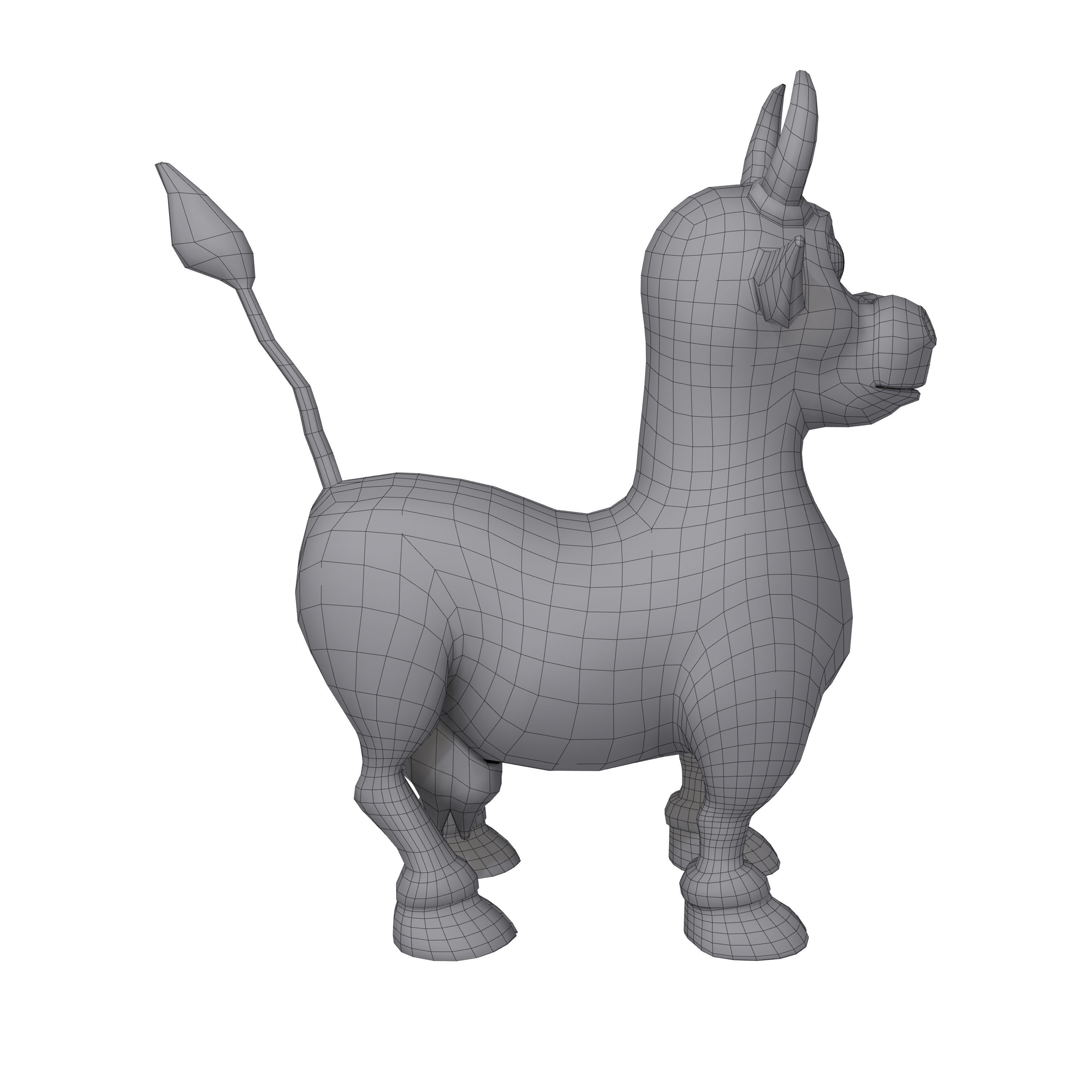 Cow Cartoon 3D model_6