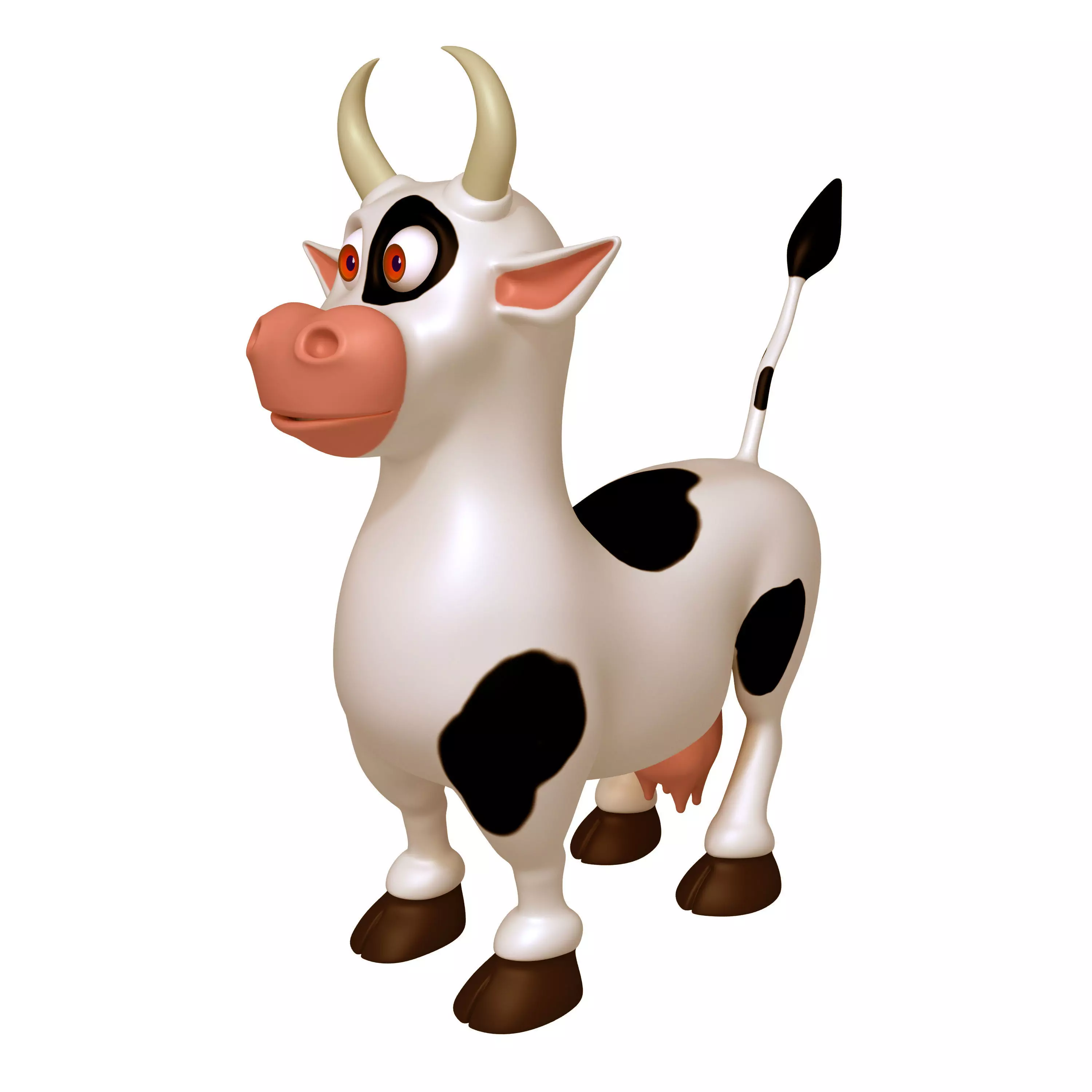 Cow Cartoon 3D model_0
