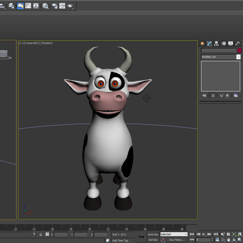 Cow Cartoon 3D model_16