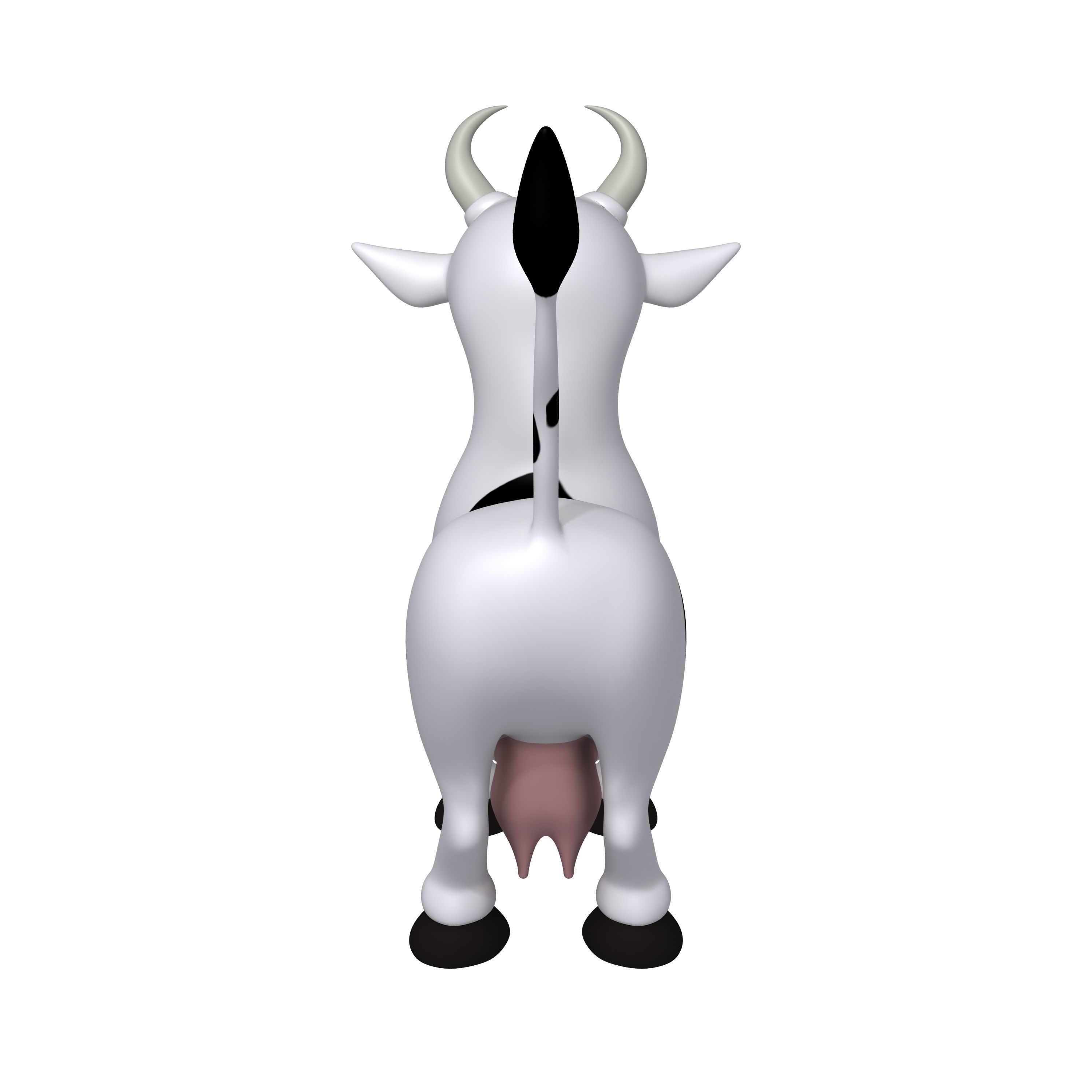 Cow Cartoon 3D model_3