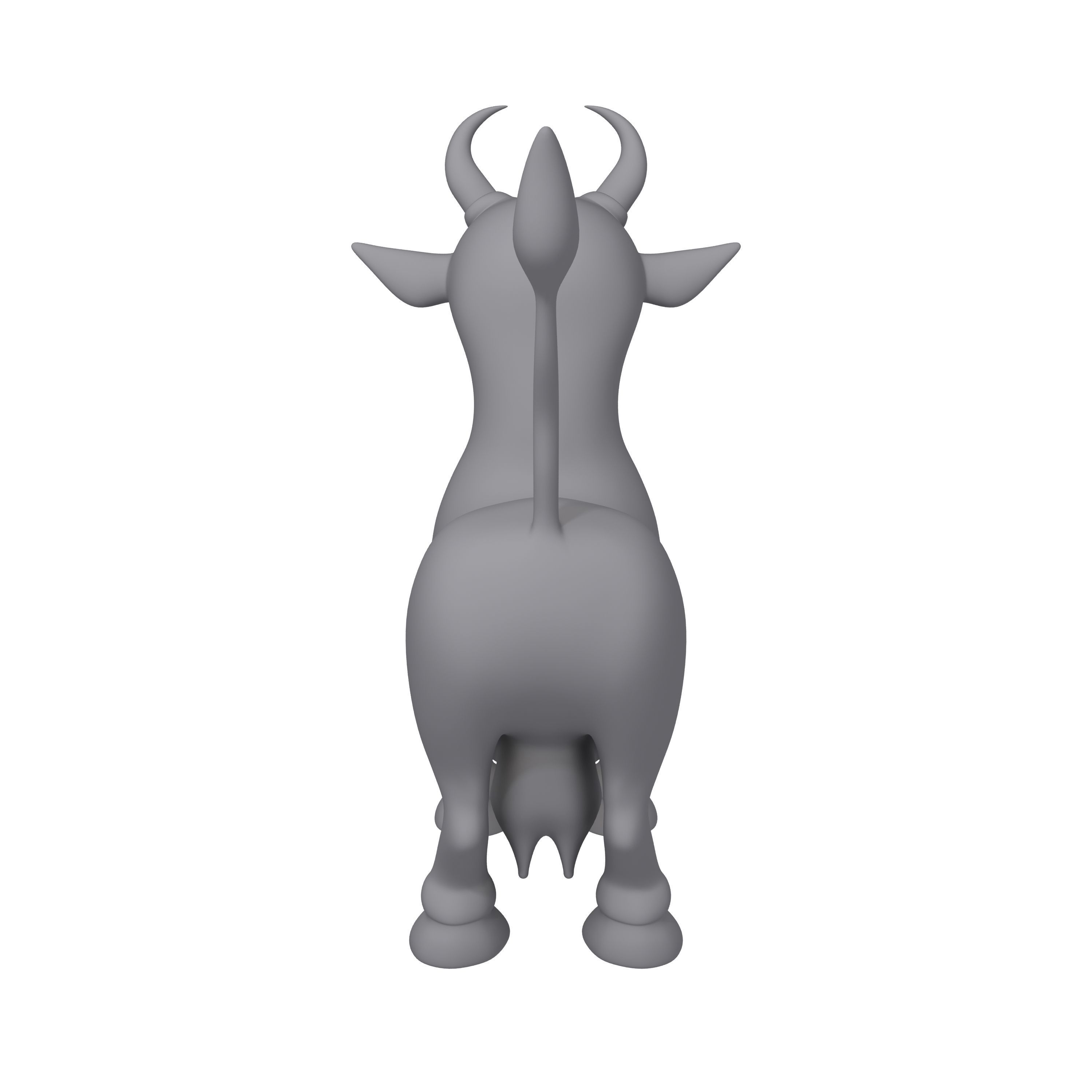 Cow Cartoon 3D model_11