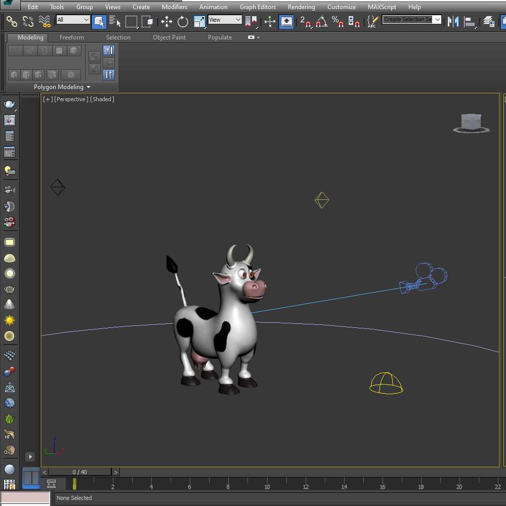 Cow Cartoon 3D model_15