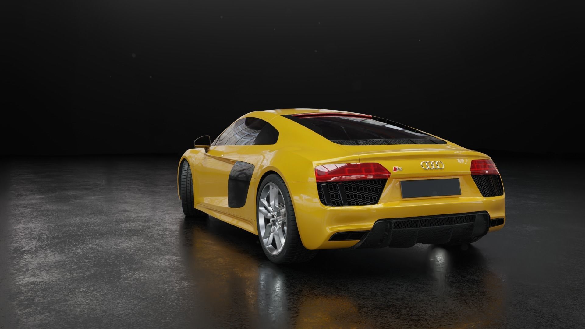 Audi R8 2016 - Rigged 3D model_31