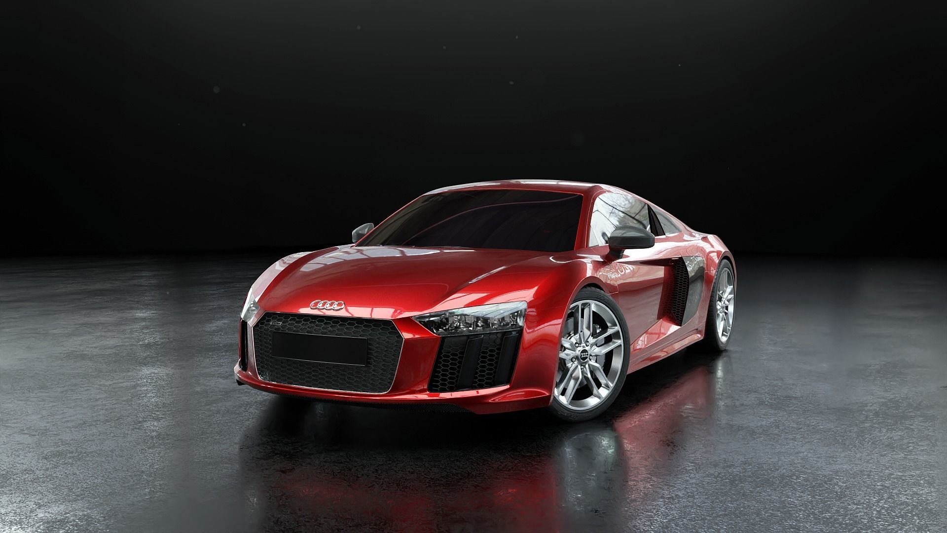 Audi R8 2016 - Rigged 3D model_4