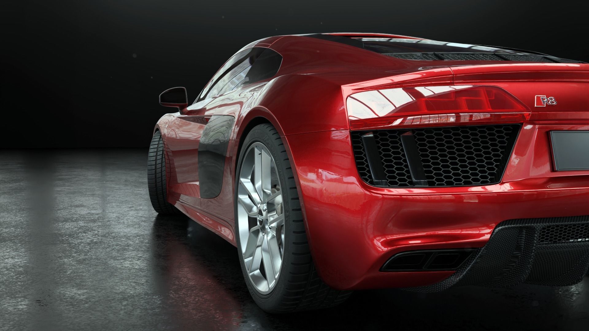 Audi R8 2016 - Rigged 3D model_7