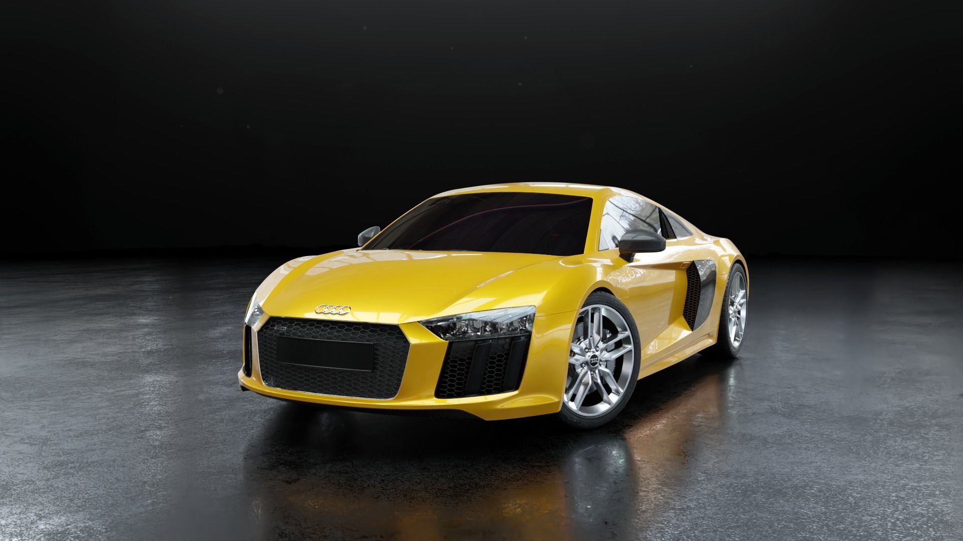 Audi R8 2016 - Rigged 3D model_5