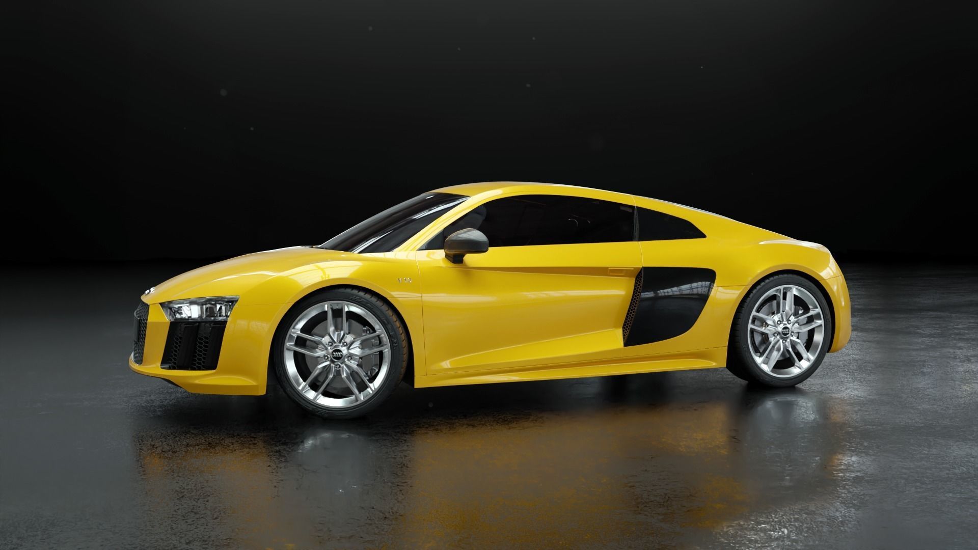 Audi R8 2016 - Rigged 3D model_26
