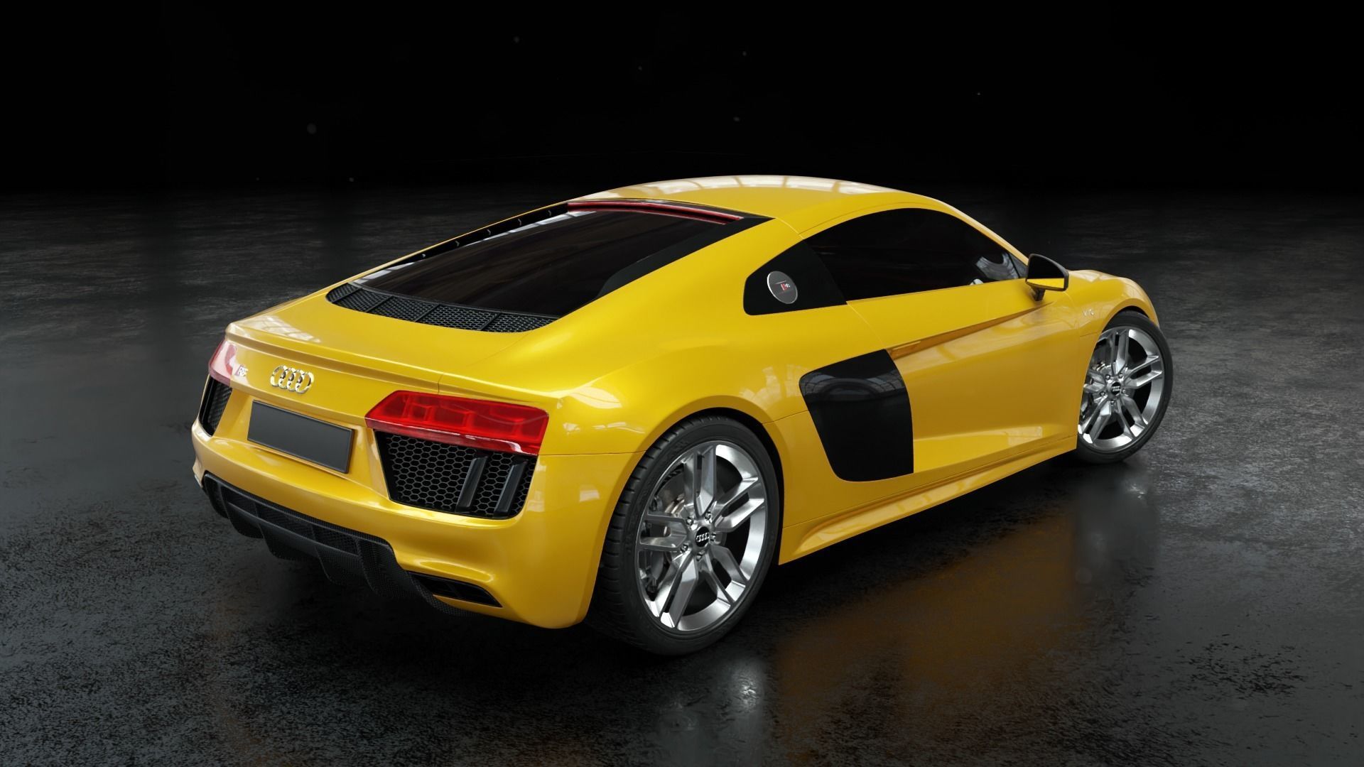 Audi R8 2016 - Rigged 3D model_11