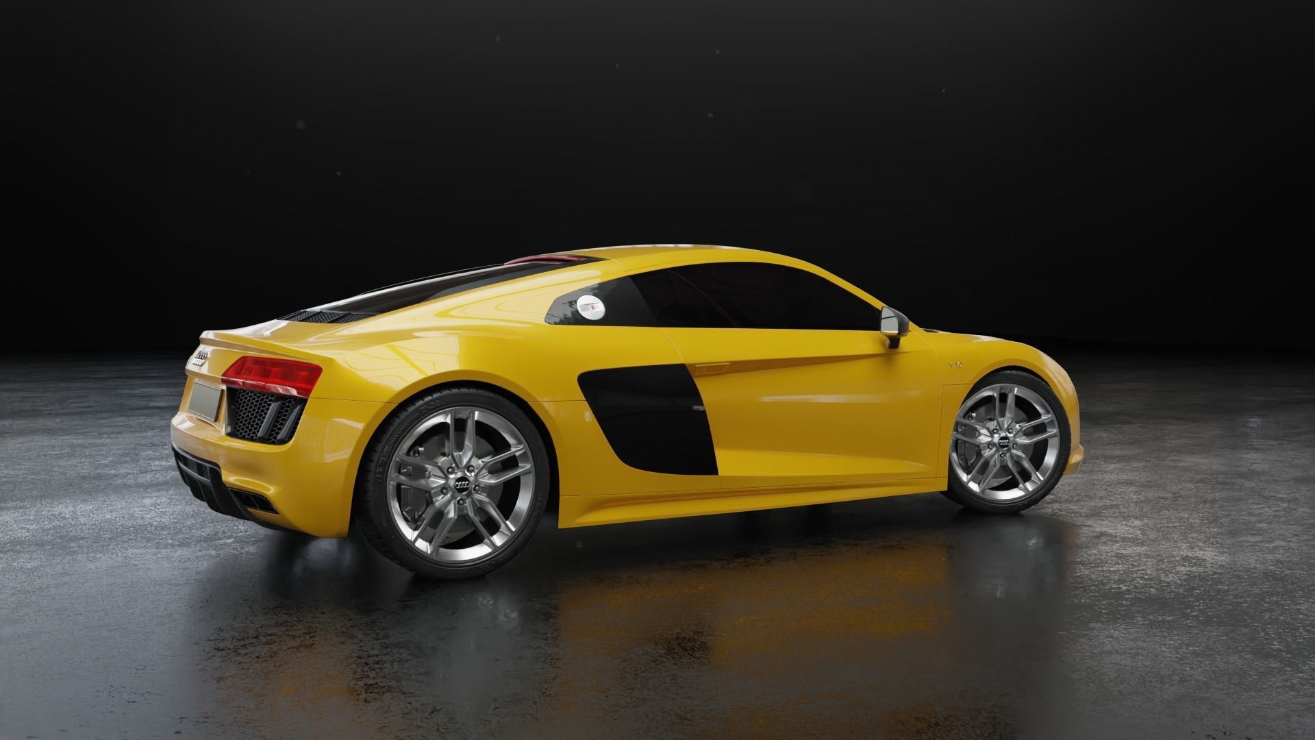Audi R8 2016 - Rigged 3D model_36