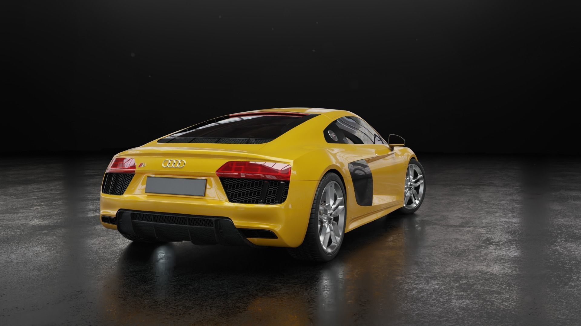 Audi R8 2016 - Rigged 3D model_34