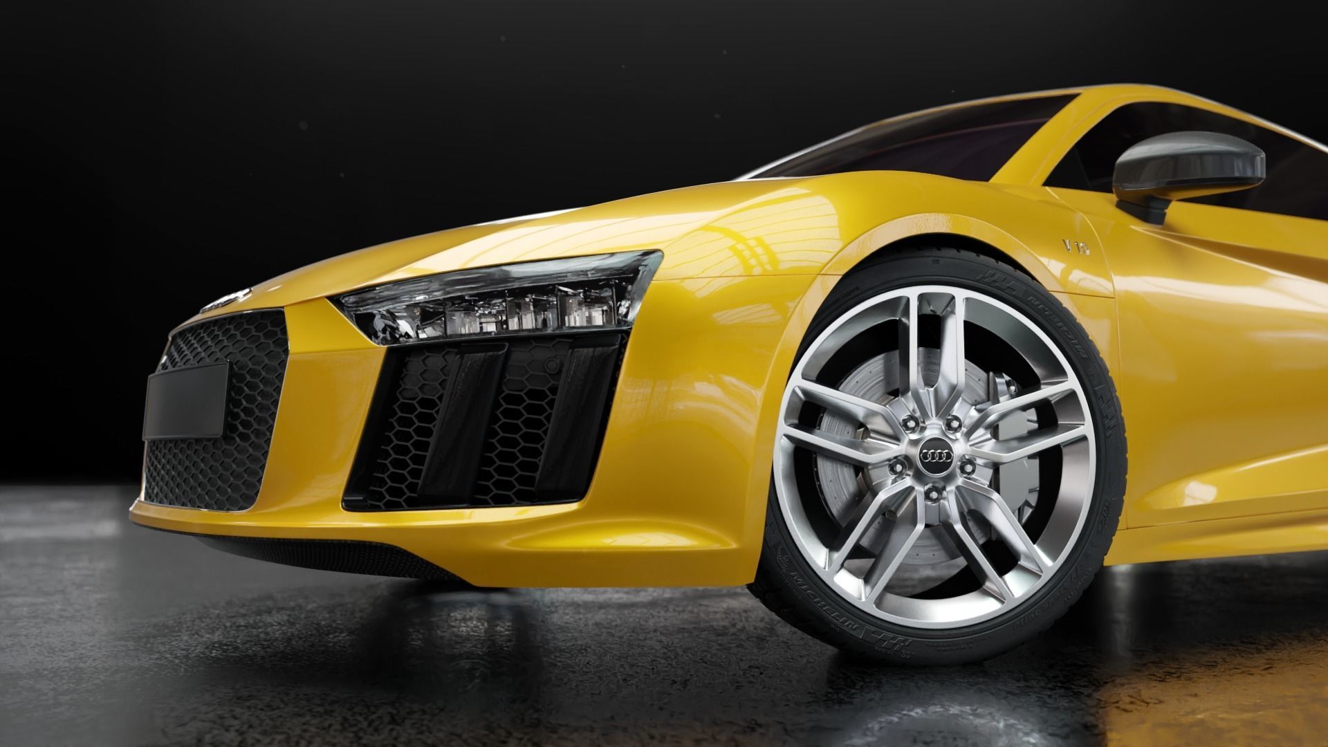 Audi R8 2016 - Rigged 3D model_6