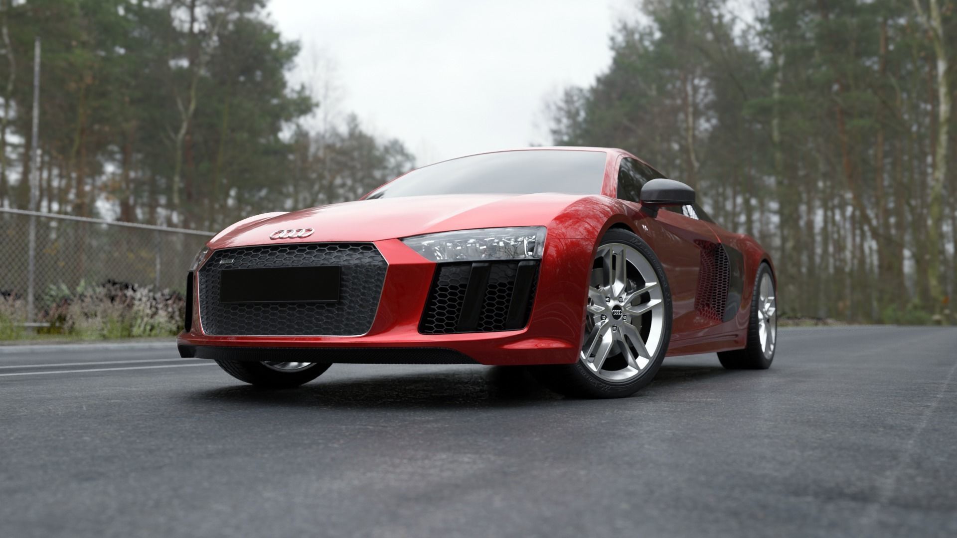Audi R8 2016 - Rigged 3D model_12