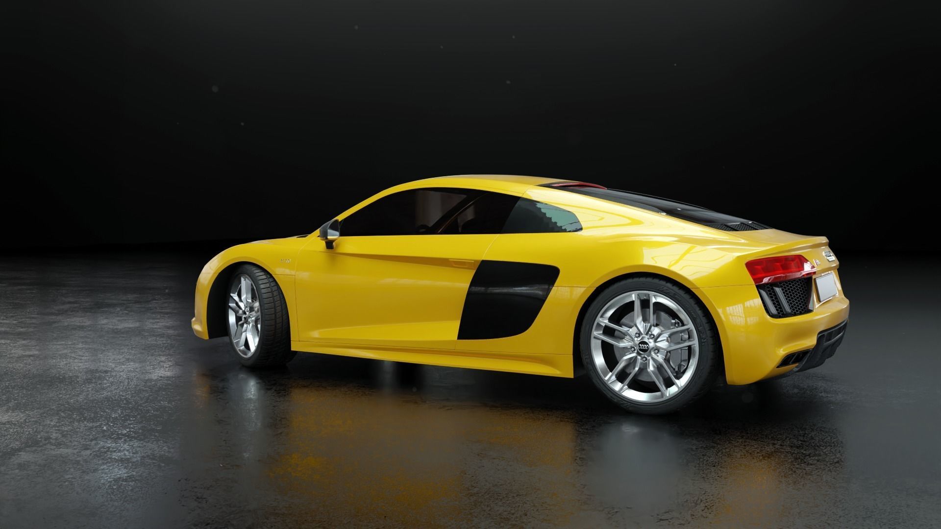 Audi R8 2016 - Rigged 3D model_29