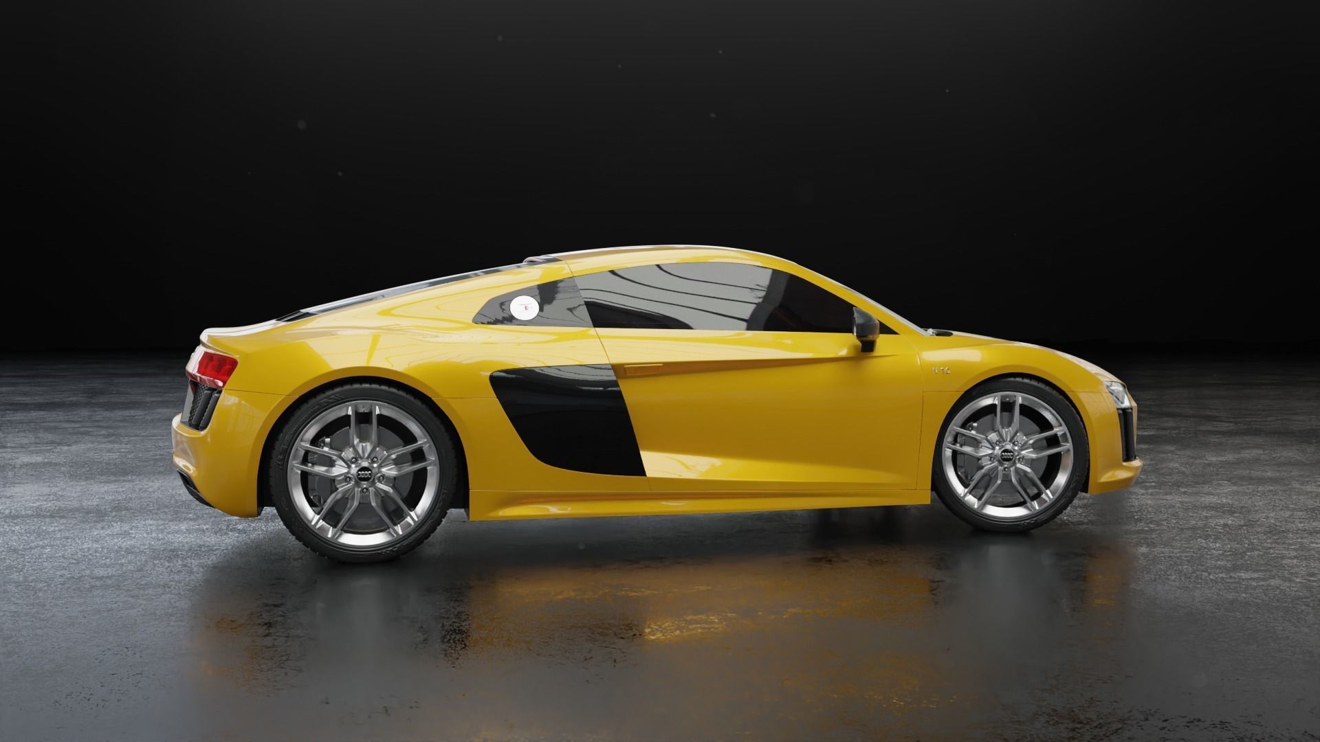 Audi R8 2016 - Rigged 3D model_37