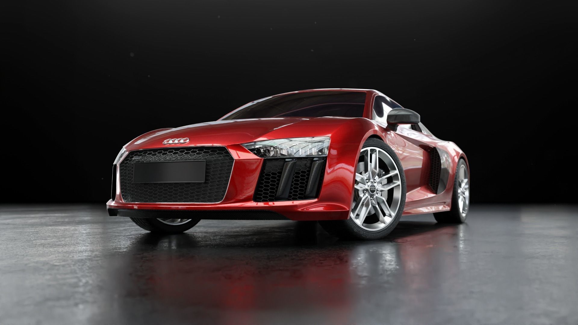 Audi R8 2016 - Rigged 3D model_3