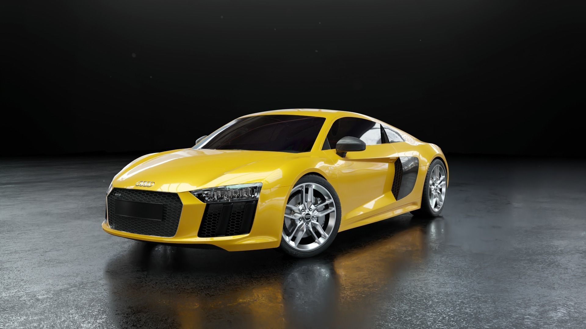 Audi R8 2016 - Rigged 3D model_24