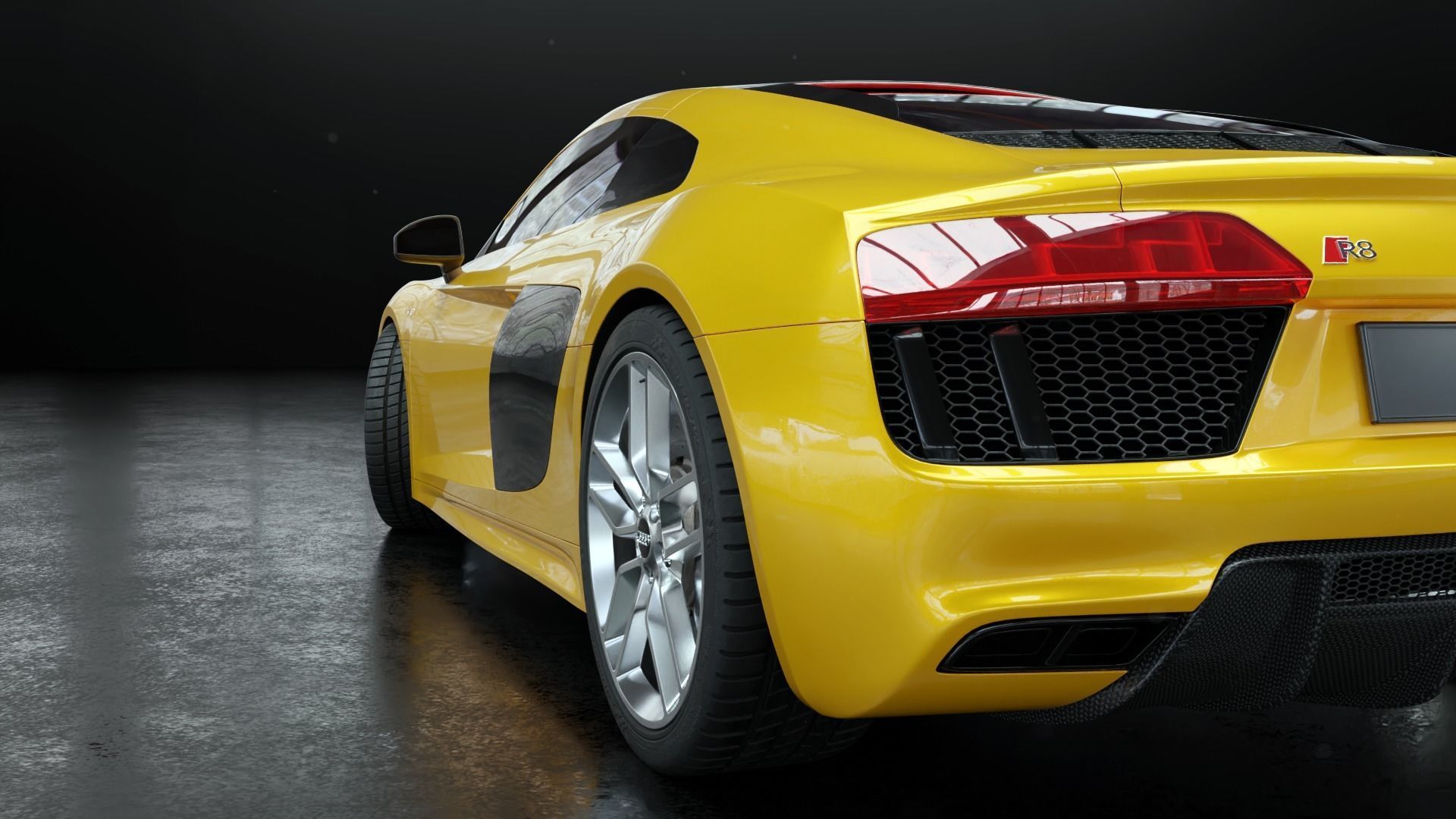 Audi R8 2016 - Rigged 3D model_9