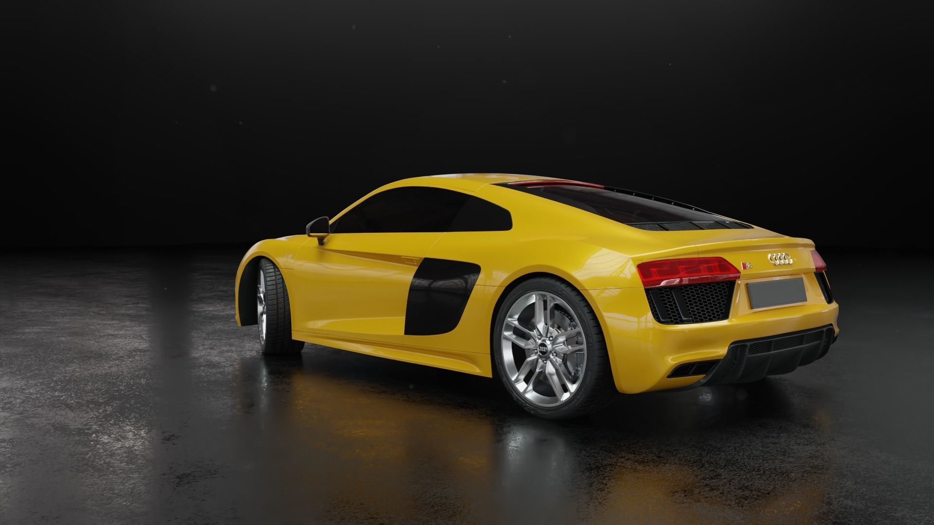 Audi R8 2016 - Rigged 3D model_30