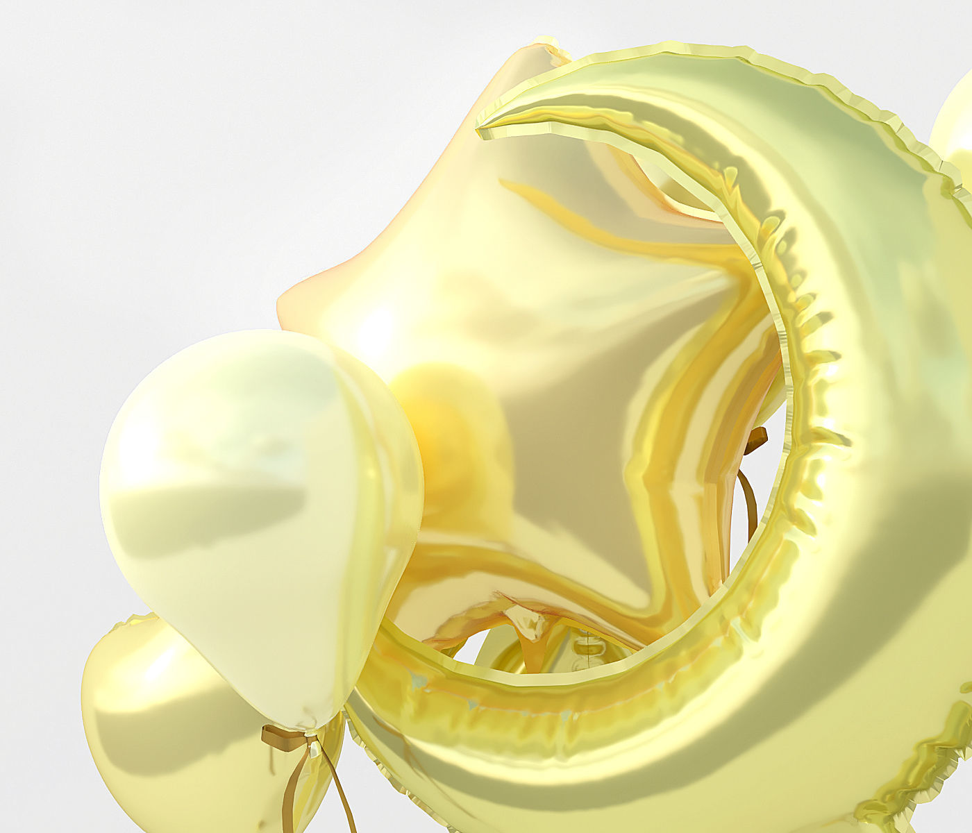Party balloons 3D model_8