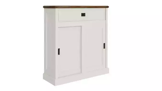 White wooden cabinet 126