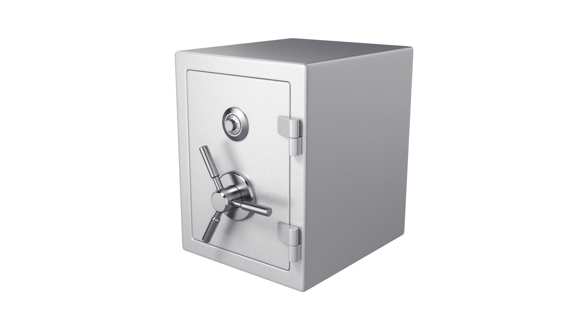 Steel safe 3D model_4